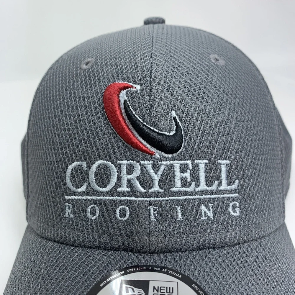 Coryell Roofing Gray Hat New Era 39THIRTY Fitted Small / Medium Baseball Cap